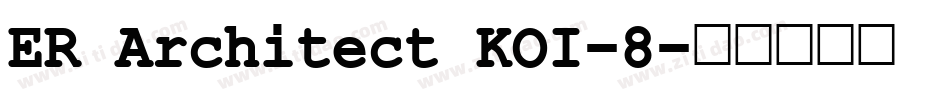 ER Architect KOI-8字体转换